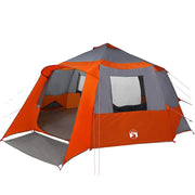 Tenda da campeggio | Tenda da campo per 12 persone con tetto Grigio e arancione