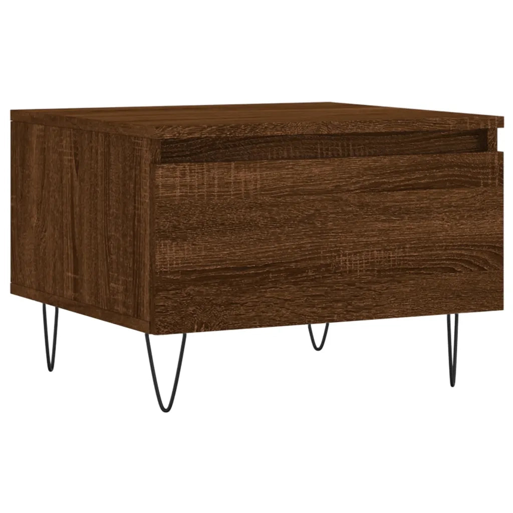 2 pz Tavolini salotto | Tavolino da caff¨¨ | Tavolino da Soggiorno Rovere Marrone 50x46x35 Legno Multistrato