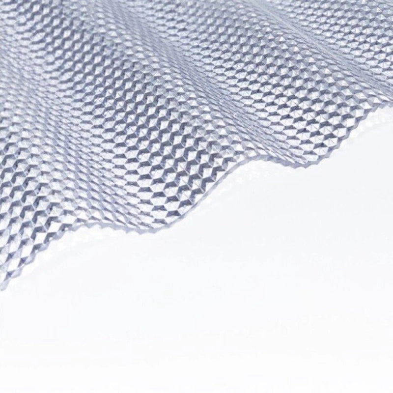 Lastra Policarbonato Corrugato Compatto Goffrato Sezione 76/18 Diamante 1045x2000 Spessore 2.5 mm
