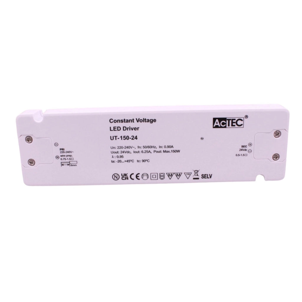 Alimentatore Trasformatore Ultra Slim 24V Tensione Costante CV (150W)