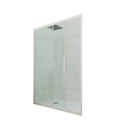 Porta doccia scorrevole 100 CM H 200 Vetro Trasparente Profilo Champagne mod. Deco