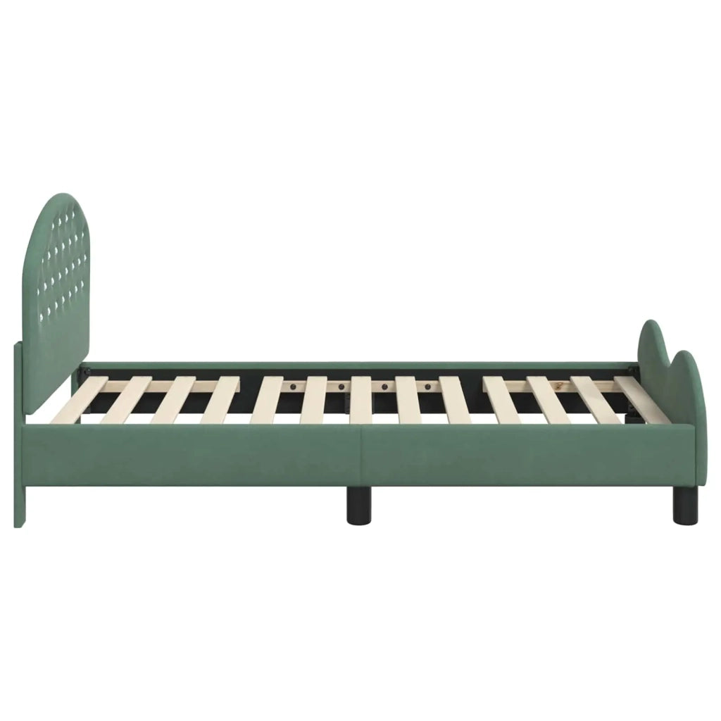 Struttura letto bambini con testata-Giroletto per bambini Verde Mare 80 x 160 cm 995741