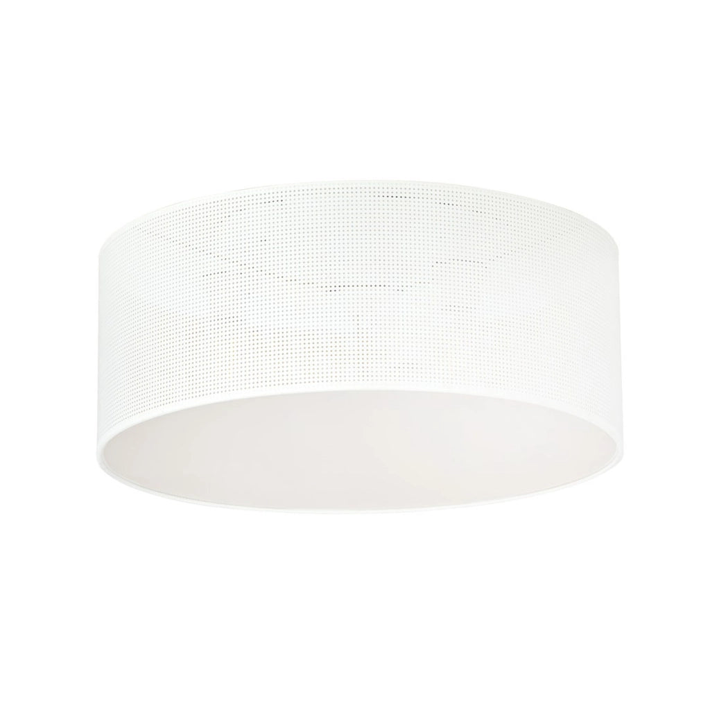 Lampada a sospensione Aston in acciaio bianco e interno oro