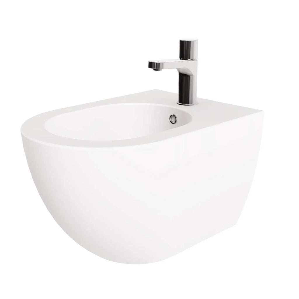 Bidet Sospeso Azzurra Ceramica "Comoda" Bianco Lucido