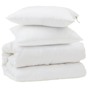 Set di Piumoni 3 pz | Duvet Bianco Microfibra e Piuma d'Oca