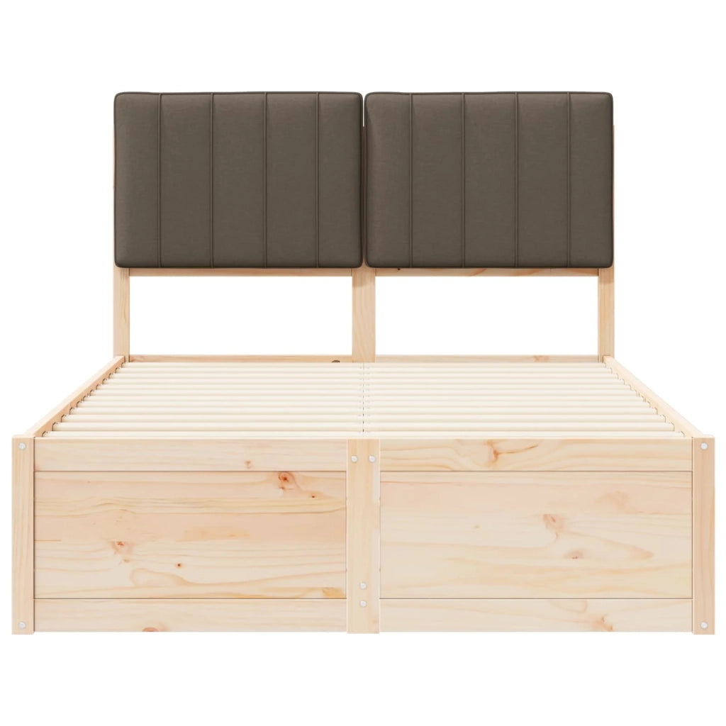 Letto con Testiera Rivestita Talpa 120 x 200 cm Pino massello 3405550