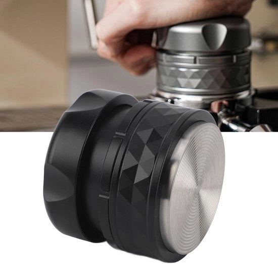 Stampatore di caffè professionale - Acciaio inossidabile - Scala precisa - Manopola ergonomico - Multifunzionale - 58 mm - Caffè espresso