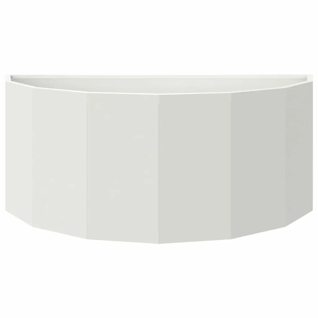 Fioriera-Vaso-Contenitore per Piante Bianco 90 x 45 x 35 cm Acciaio