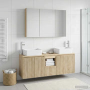 Set di Armadi da Bagno 4 pcs Rovere Sonoma Legno ingegnerizzato 3406425