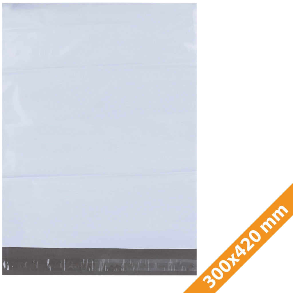 Buste da Spedizione Bianche 300x420 mm 100 Pezzi – Sicurezza e Discrezione | LDPE Resistente