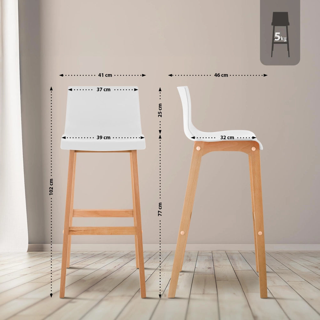 Barhocker Hoover Natura 4-FuЯ Gestell