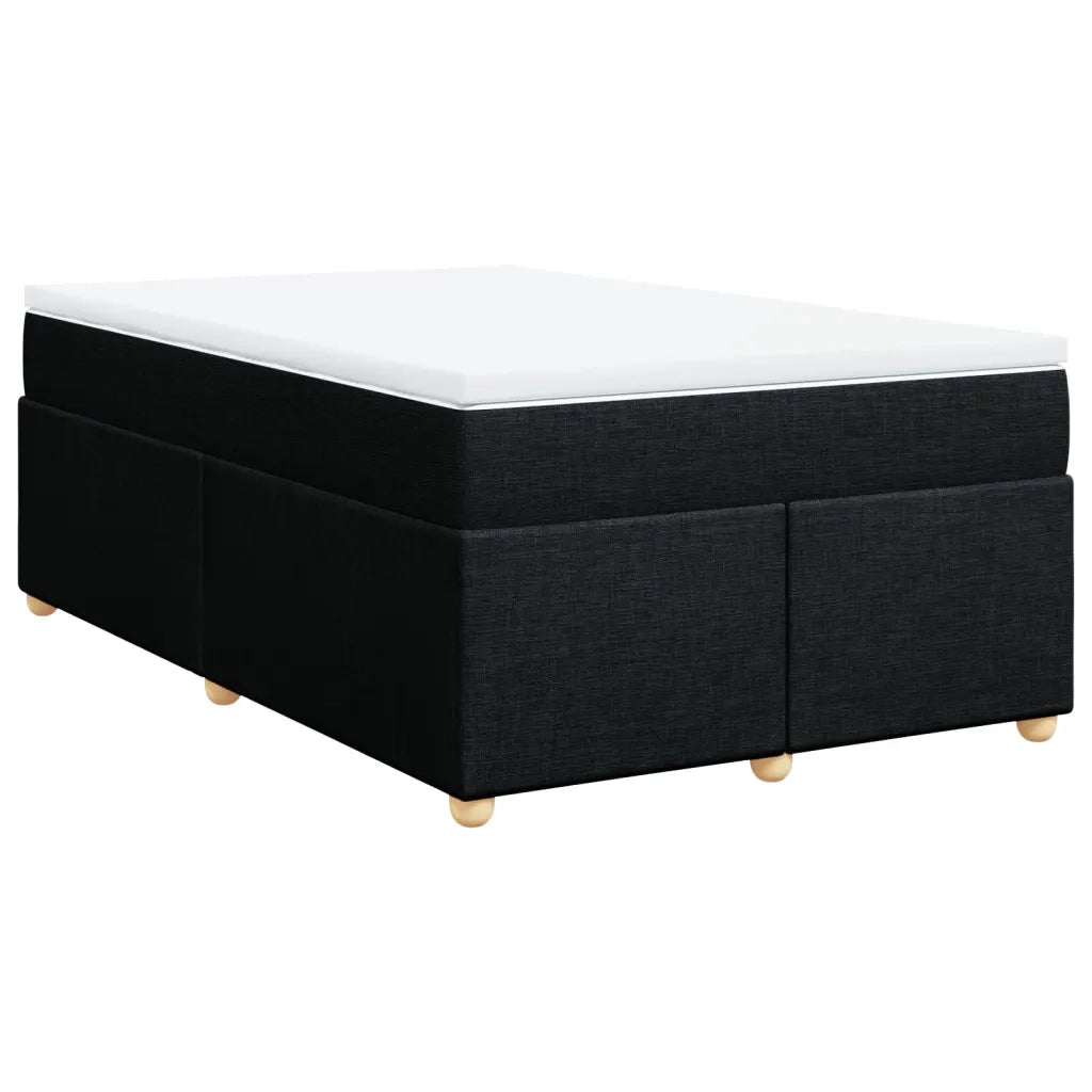 Giroletto a Molle con Materasso Nero 120x190 cm in Tessuto 3285361
