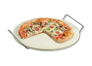Piastra Pietra Cuocipizza in Ceramica con Supporto Tonda 33 cm Kesper