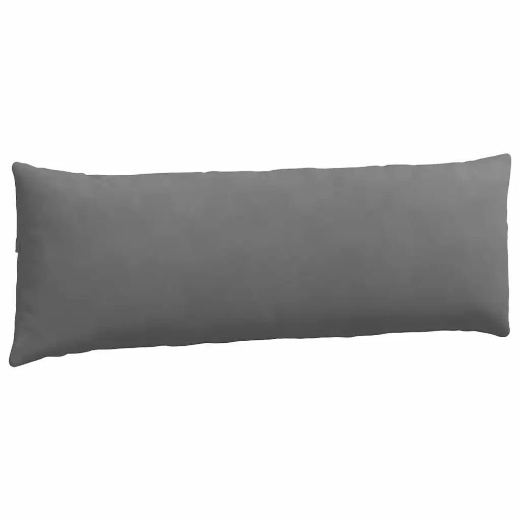 Cuscini da Divano 2 pz-Set di 2 Cuscini per Sofa Grigio scuro 120 x 40 cm Tessuto 689819