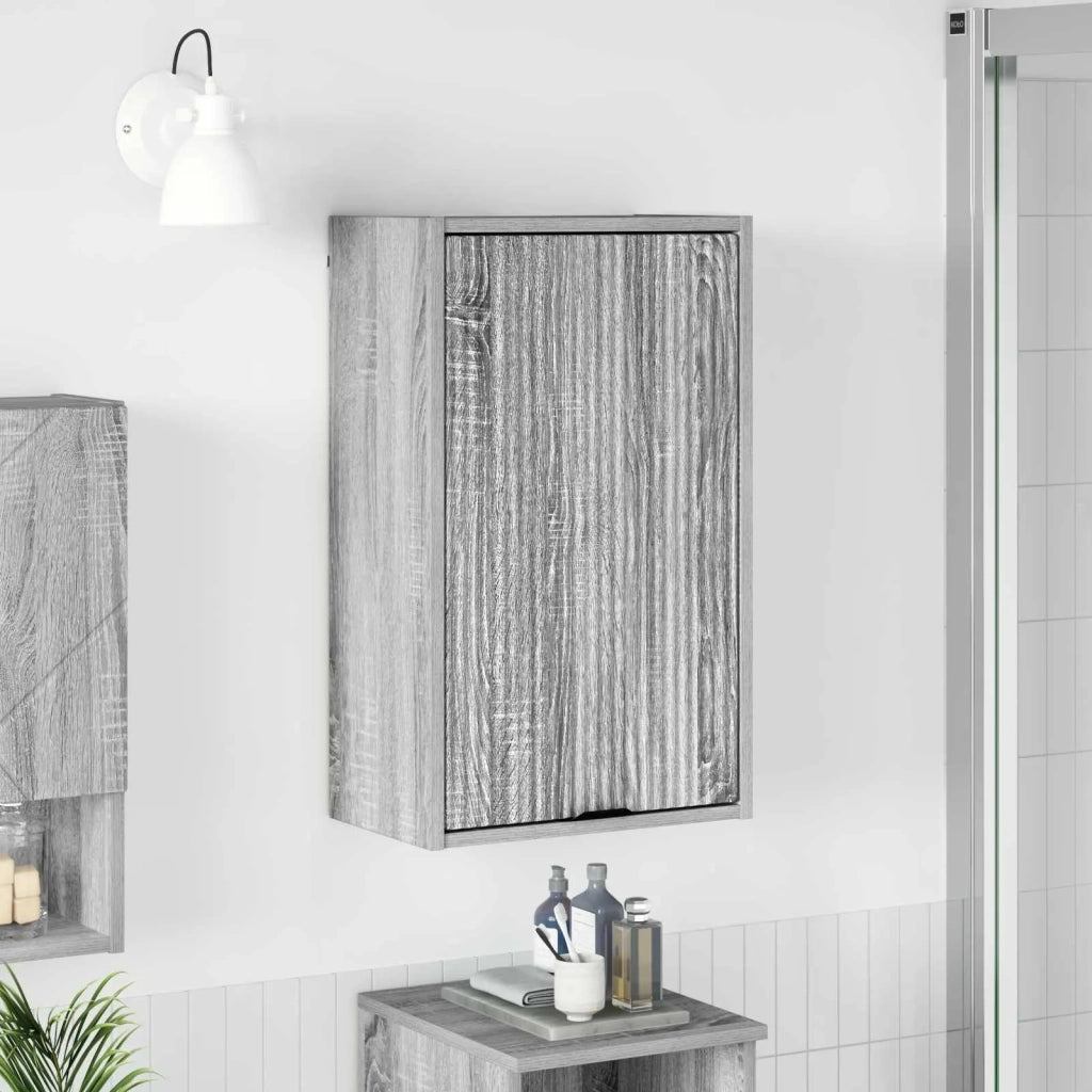 Mobile da Bagno con porta Grigio Sonoma 39 x 23,5 x 65 cm 883390