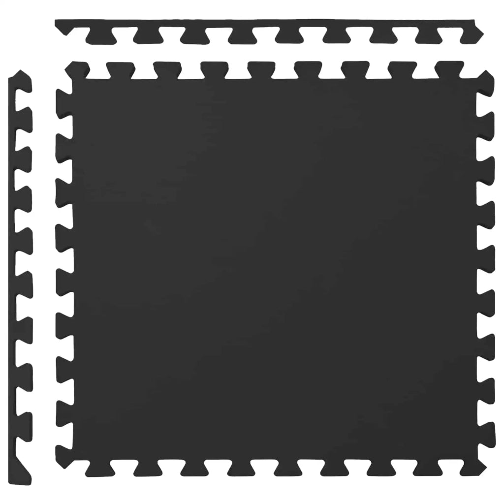 Tappetino per piscina 50 pcs Nero 18 m² Schiuma EVA 3433297