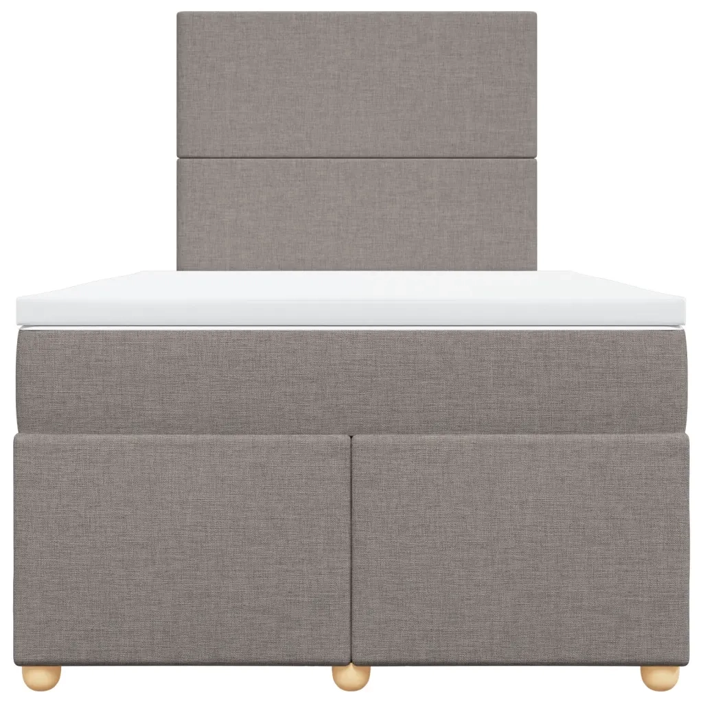 Giroletto a Molle con Materasso Tortora 120x200 cm in Tessuto 3291244