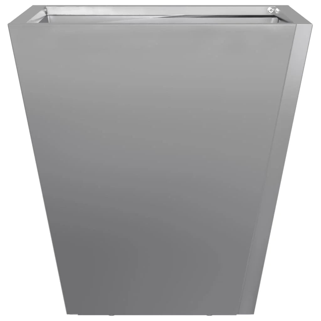 Fioriera rialzata per piante fiori terrazza giardino 30 x 30 x 30 cm acciaio zincato grigio 02_0037491