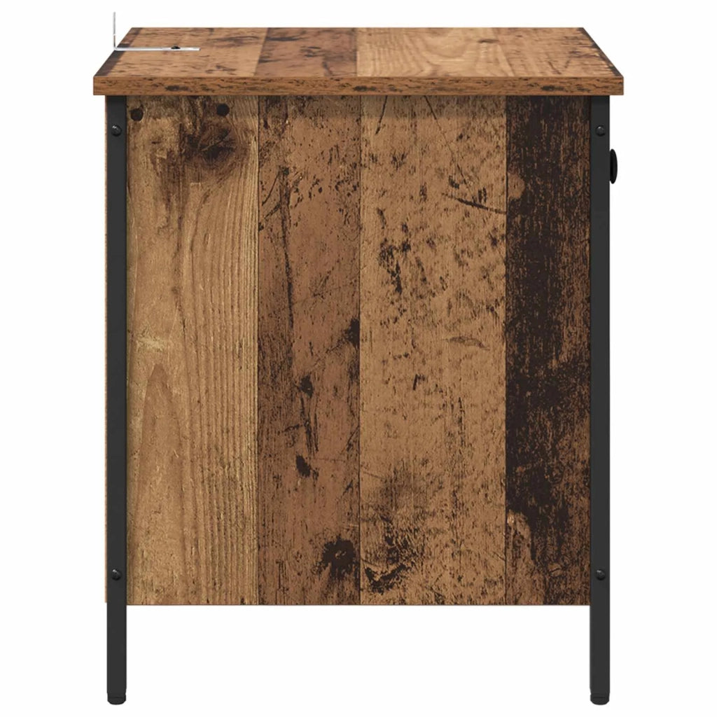 Comodino | Armadio da Notte | Mobiletto da notte con cassetto Legno vecchio 40 x 42 x 50 cm