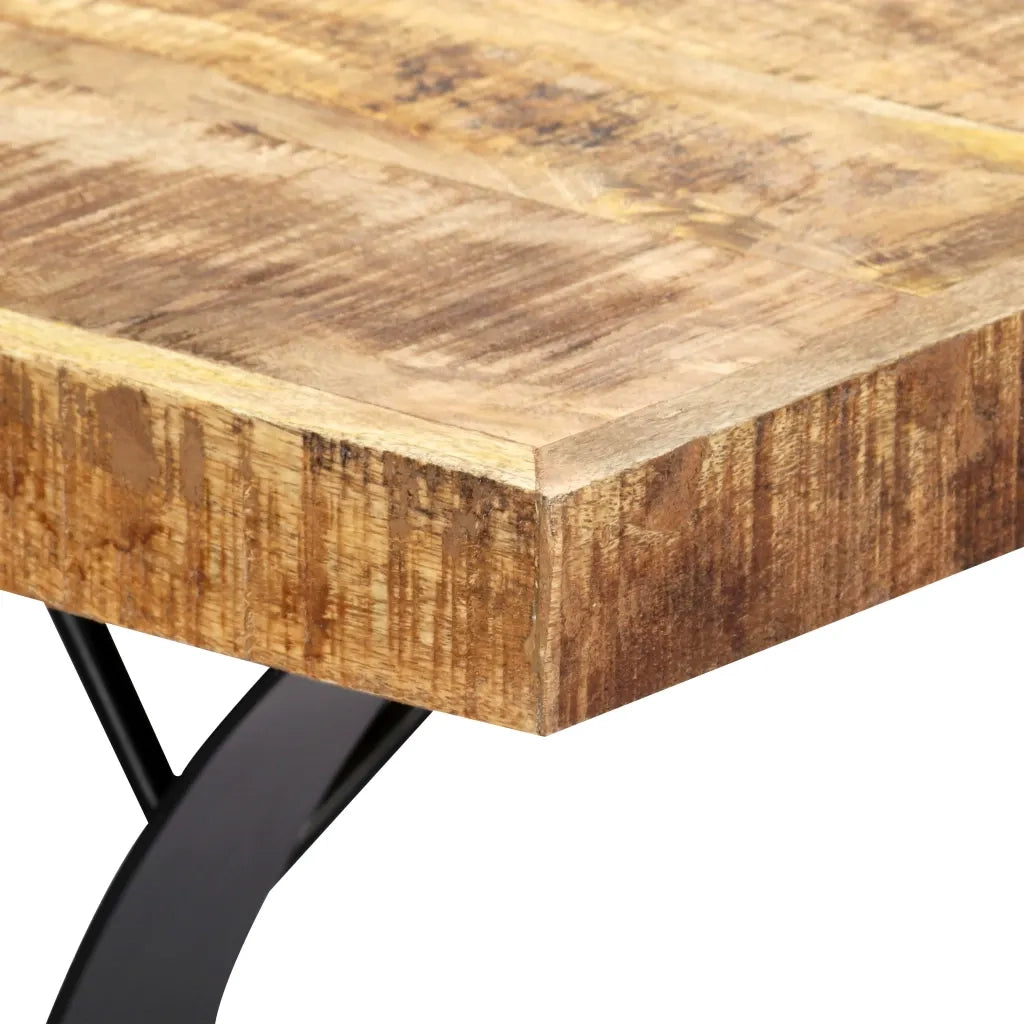 Tavolo da Pranzo 180x90x76 cm in Legno Massello di Mango  cod mxl 7618