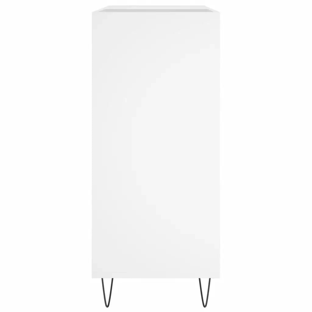 Mobile Porta Dischi Bianco 84,5x38x89 cm in Legno Multistrato 831772