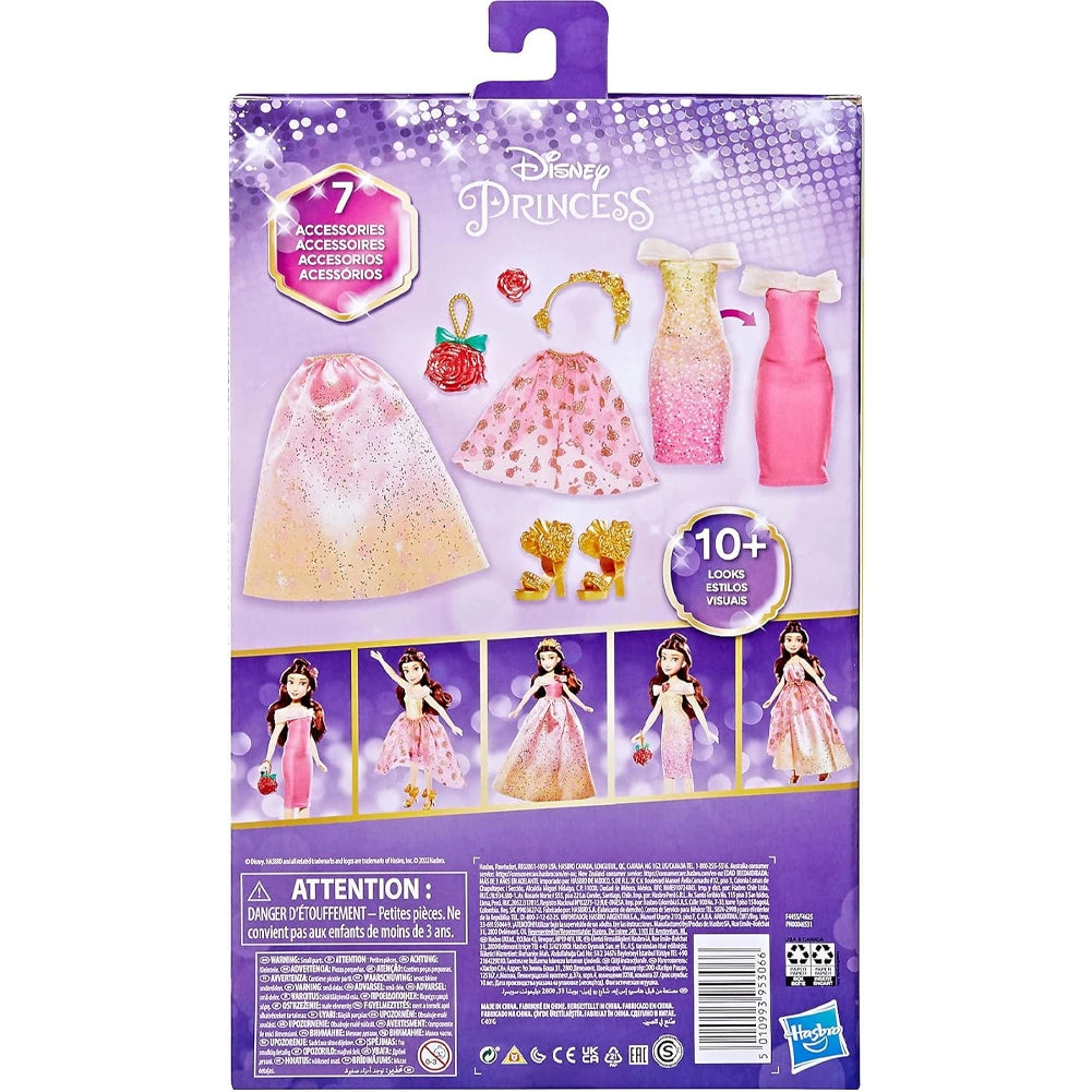 Disney Princess Life Bambola Belle Bella e La Bestia 7 Accessori Idea Regalo