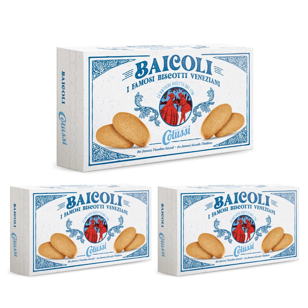 Colussi baicoli i famosi biscotti veneziani 3 confezioni da 135 grammi