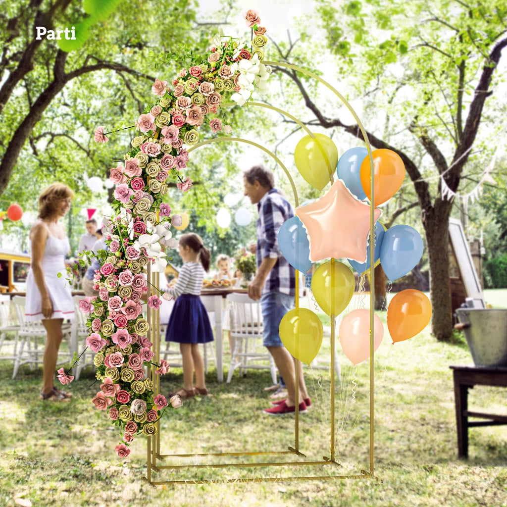 Arco per Matrimonio in Metallo Dorato ¨C Zephmum ¨C 2.2m, 2m, 1.8m