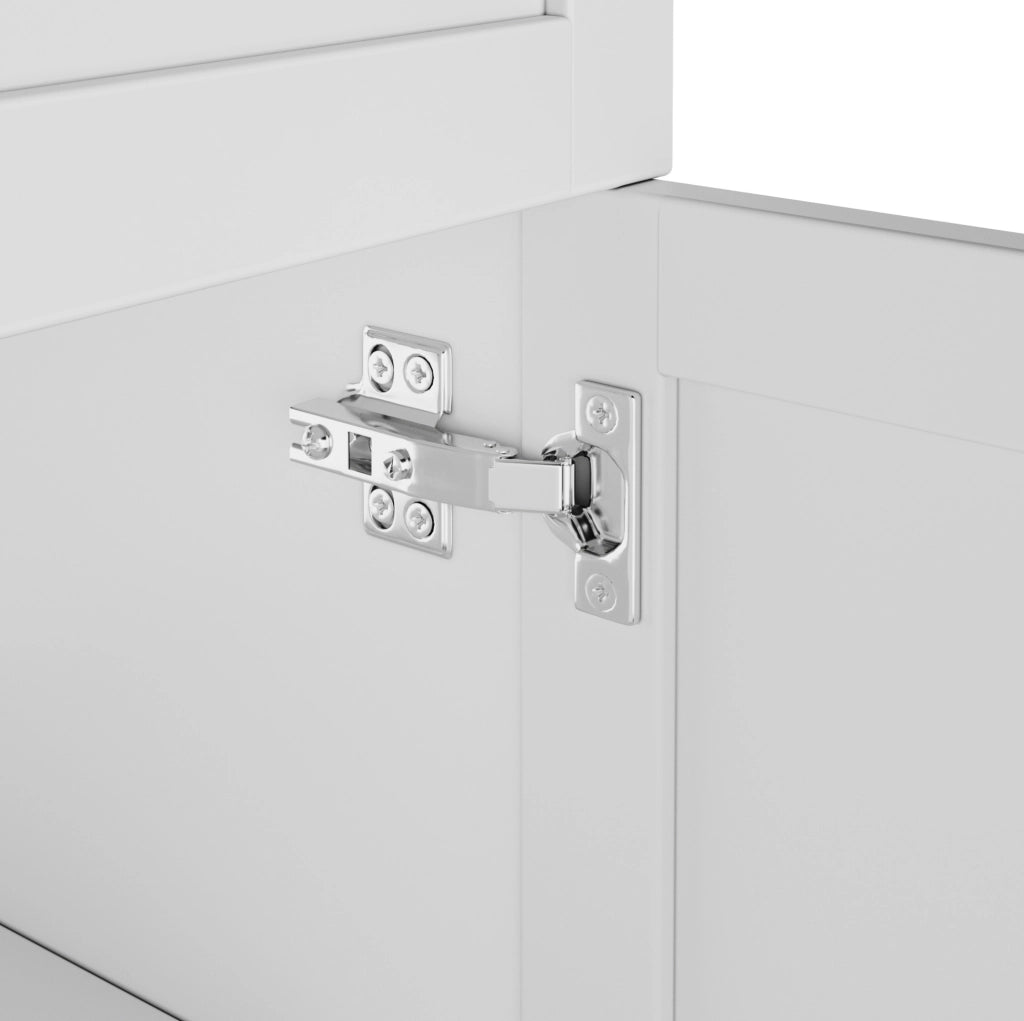 Mobile lavabo bagno freestanding bianco con lavabo in ceramica