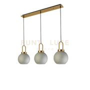 Ciondolo a barra Snowdrop 3Lt - Metallo ottone e vetro acido