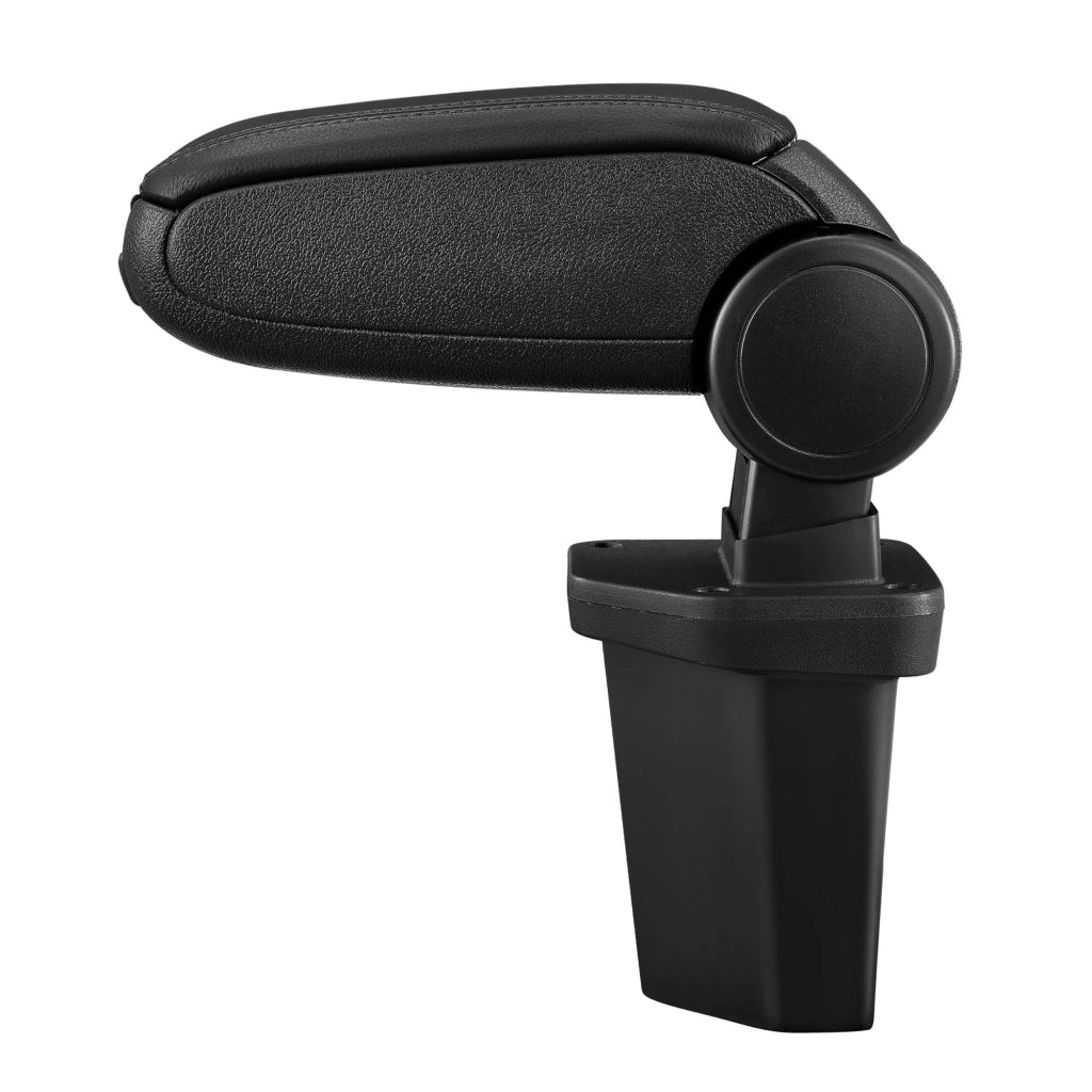 Bracciolo centrale per Hyundai I20 / 2a generazione con scomparto imbottito in similpelle nera con cuciture nere 03_0000489