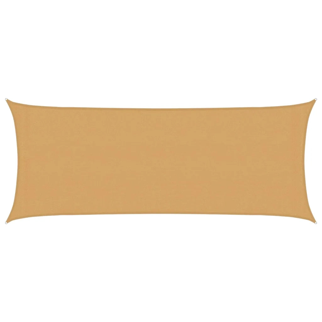 Vela Parasole | Telo Ombra | Vela da ombra 160 g/m2 Rettangolare Sabbia 2x4,5 m in HDPE