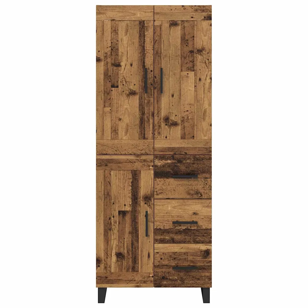 Credenza-Buffet-Armadio da cucina Legno vecchio 69,5 x 34 x 180 cm Legno multistrato 983777