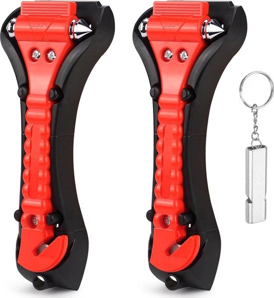 Serrature di Emergenza per Serrature di Sicurezza con Cinturino - Serratura di Emergenza per Vetro con Doppio Elemento - 2 pezzi