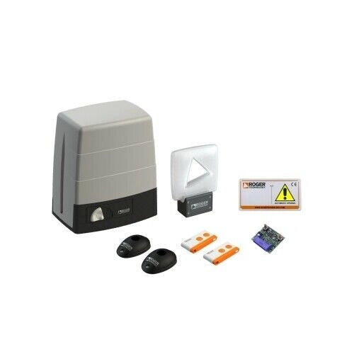 KIT MOTORIDUTTORE 230V AC PER CANCELLI SCORREVOLI 400KG ROGER KIT M30/326 NUOVO