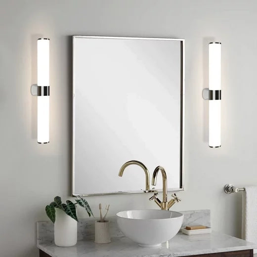 ZMH Lampada da specchio per bagno Moderna 60cm cromata per camera da letto IP44