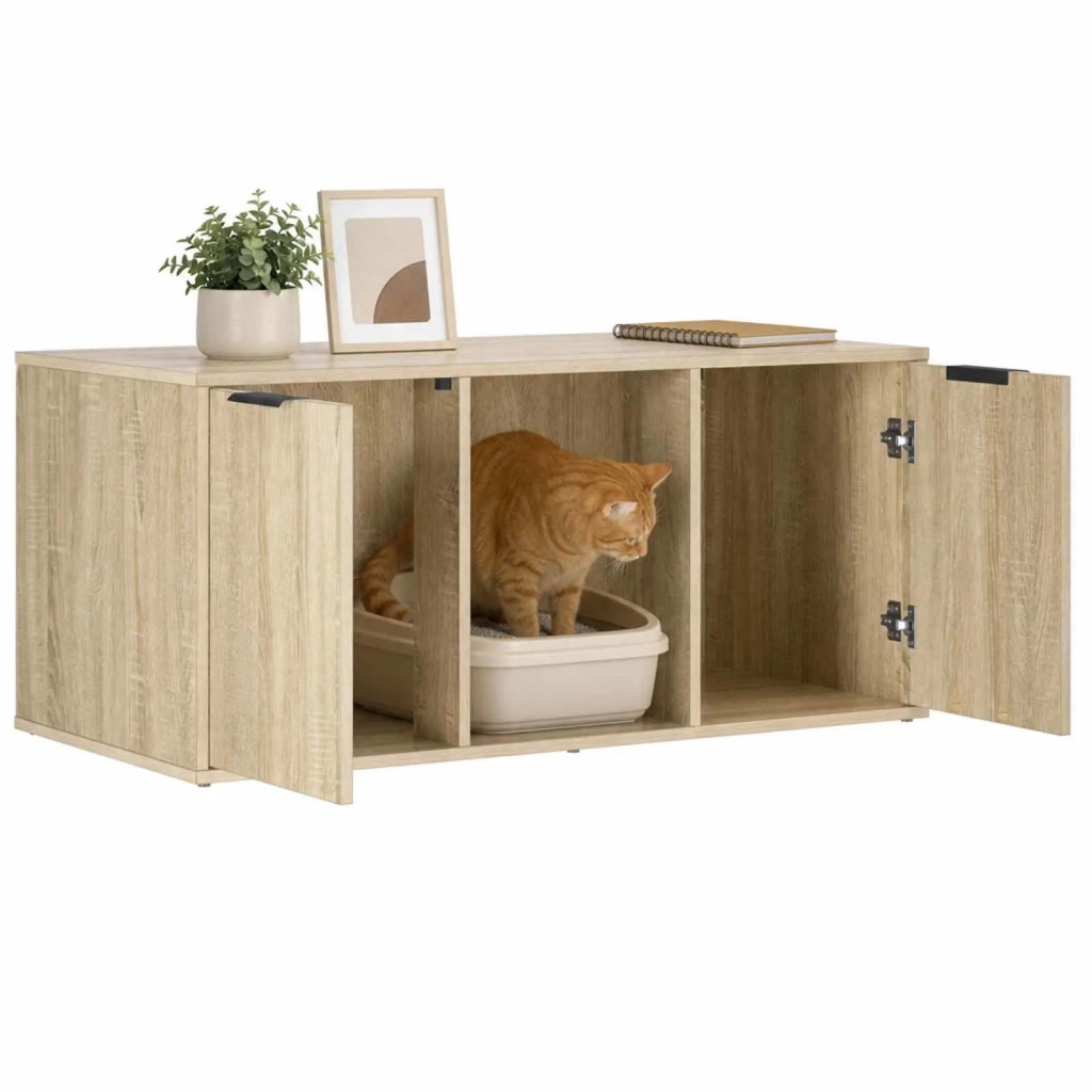 Mobile per gatti Rovere Sonoma 100 x 49 x 45 cm 8014761