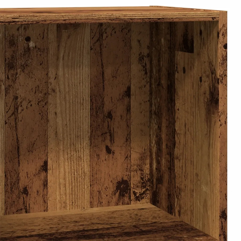Libreria-Scaffale per Libri-Mobile di Stoccaggio Legno Antico 60x30x77 cm in Legno Multistrato