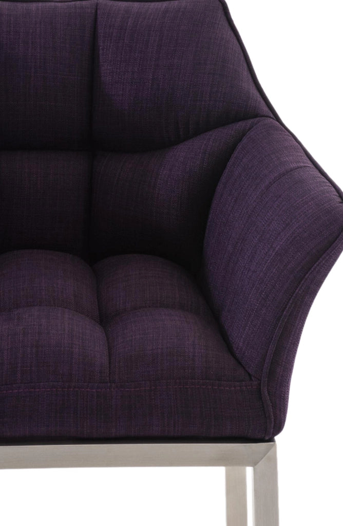 Barhocker Damaso E Stoff mit 4-FuЯ Gestell