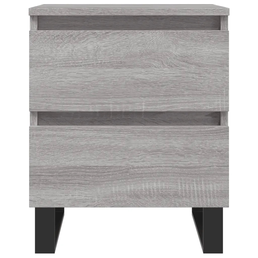 Comodino Grigio Sonoma 40x35x50 cm in Legno Multistrato 826904