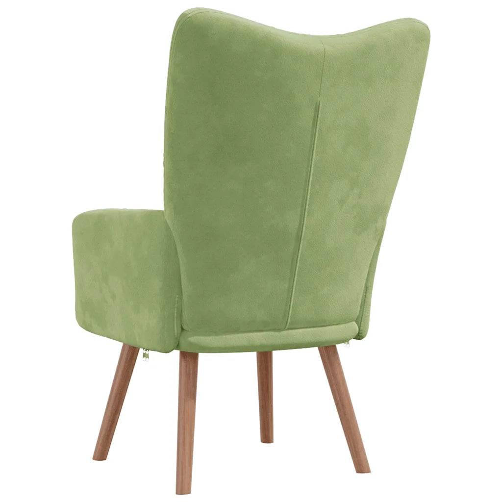 Poltrona Relax Verde Chiaro in Velluto cod mxl 15024