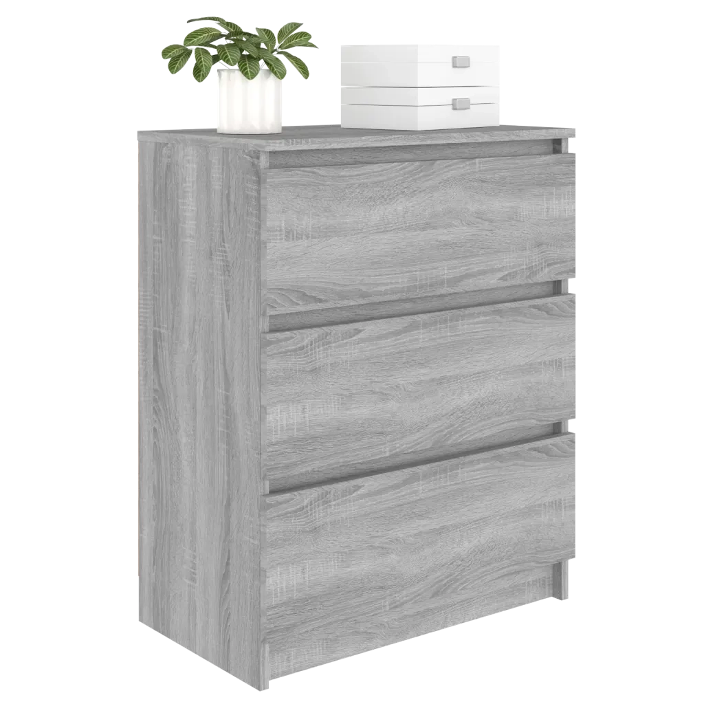 Credenza Grigio Sonoma 60x35x76 cm in Legno Multistrato 815511