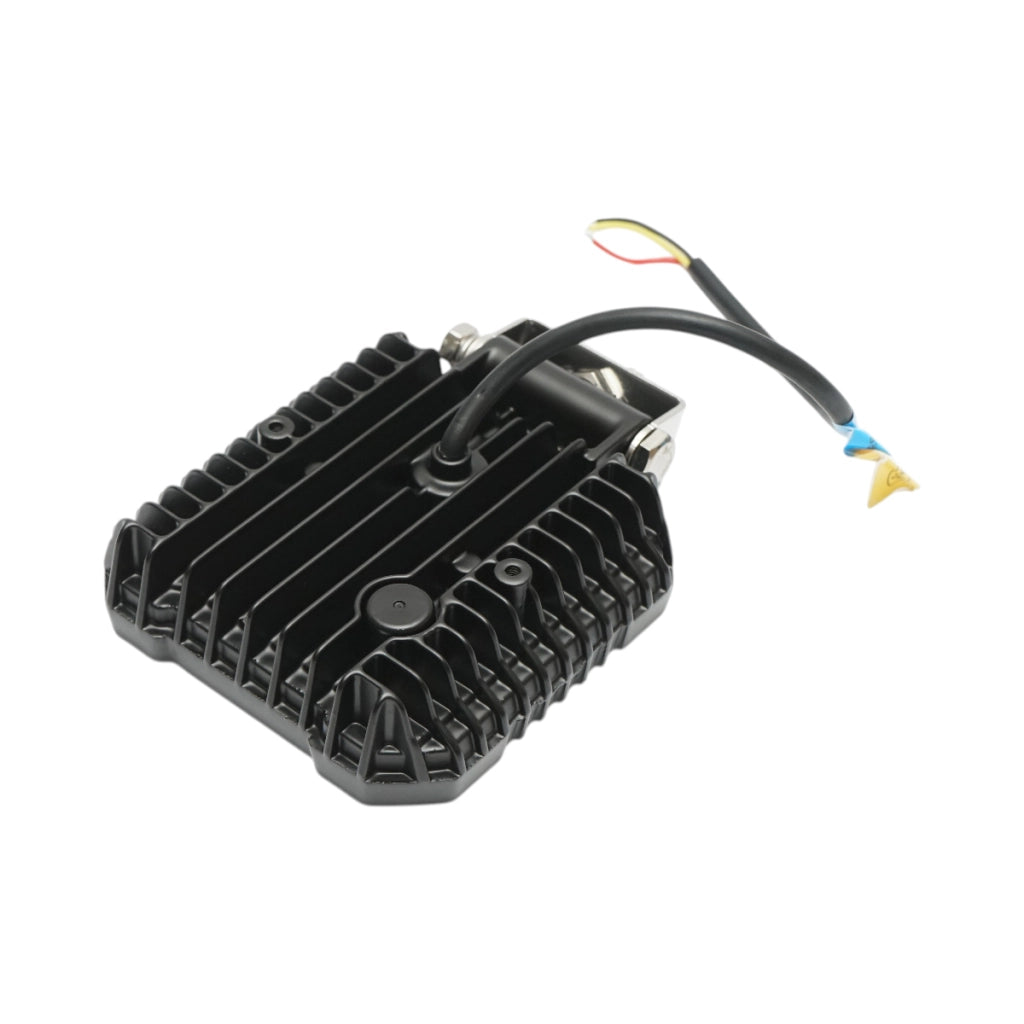 Proiettore LED quadrato con DRL 9-36V, 20W bianco-giallo, corpo in alluminio 103x105x33mm IP68 Breckner Germany