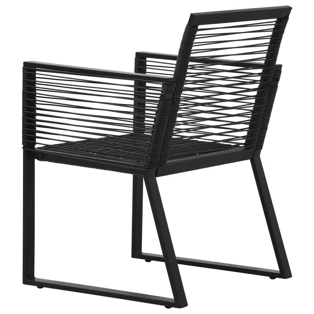 Set da pranzo mobili da giardino mobili da esterno 7 pezzi PVC rattan nero 02_0014237
