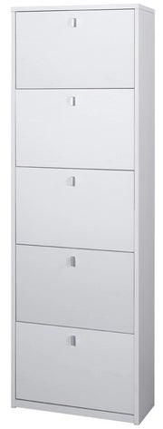 KIT SCARPIERA 5 ANTE A RIBALTA H190 L63 P29 Cm FINITURA BIANCO FIAMMATO SARMOG Sk565k