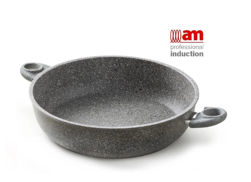 Cuore di pietra induzione tegame 24 cm accademia padella 2 manici 24 cm