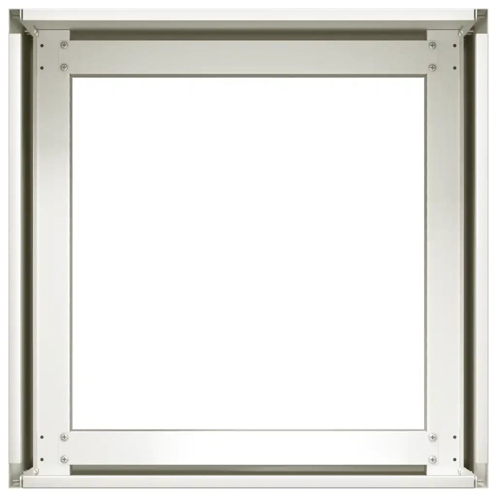 Fioriera Bianca 40x40x30 cm in Acciaio 860795
