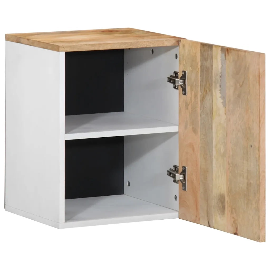 Mobile Pensile da Bagno 38x33,5x48 cm in Legno Massello Mango 4018684
