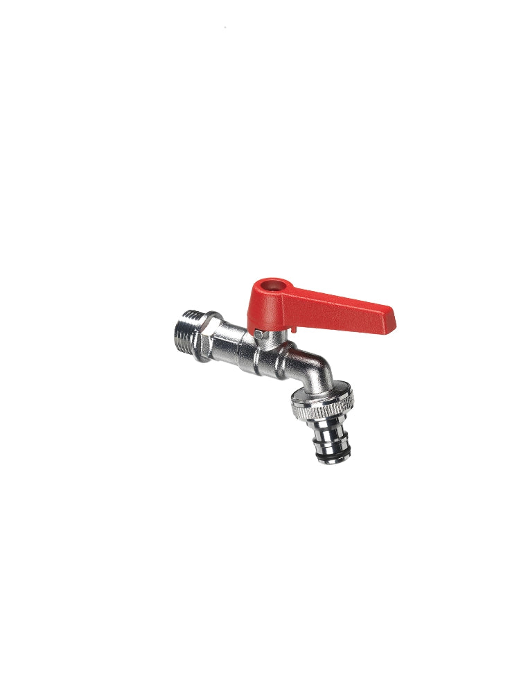 Rubinetto  con leva colorata in ottone Belfer  diametro Ø28mm Colore: Rosso