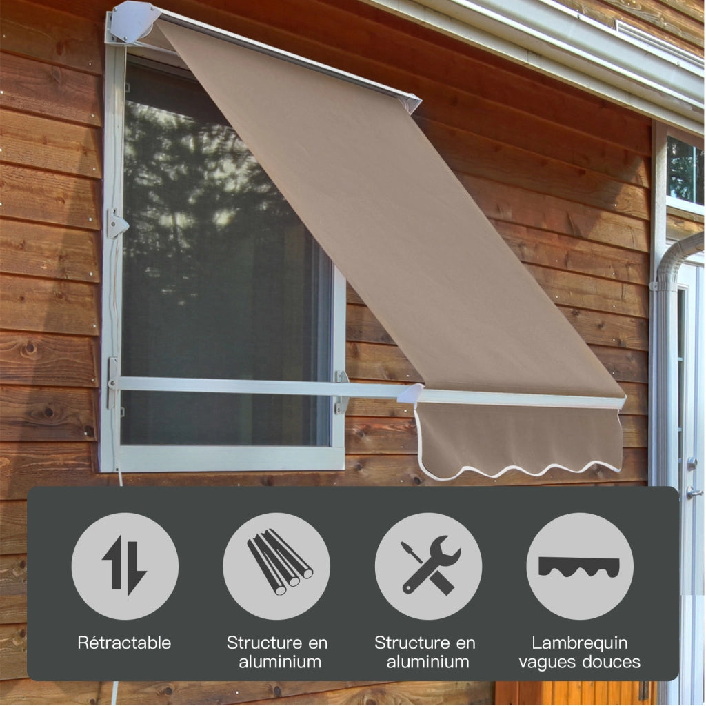 Ombrellone da giardino pieghevole ¨C zephmum ¨C Taupe chiaro 70x180 cm